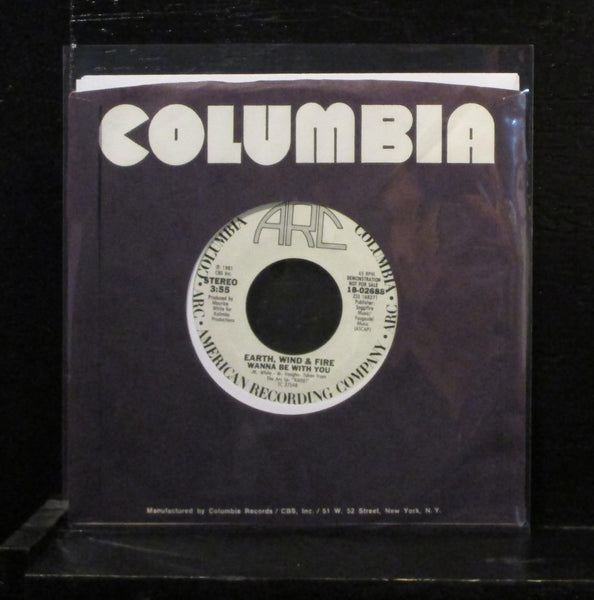 Earth, Wind & Fire - Wanna Be With You 7" Mint- Promo Vinyl 45 ARC 18-02688 - Shuga Records