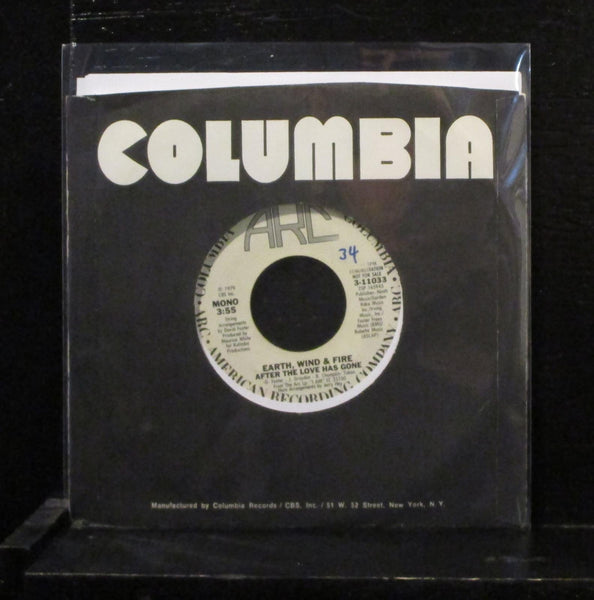 Earth, Wind & Fire - After The Love Has Gone 7" VG+ Promo Vinyl 45 ARC 3-11033 - Shuga Records