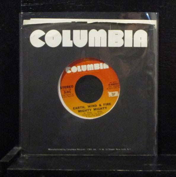 Earth, Wind & Fire - Mighty Mighty / Drum Song 7" VG+ Vinyl 45 Columbia 4-46007 - Shuga Records
