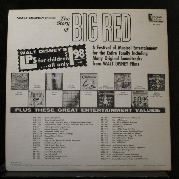 Various - The Story Of Big Red VG+ ST-1916 Mono 1962 USA Blue Lbl Vinyl Record - Shuga Records