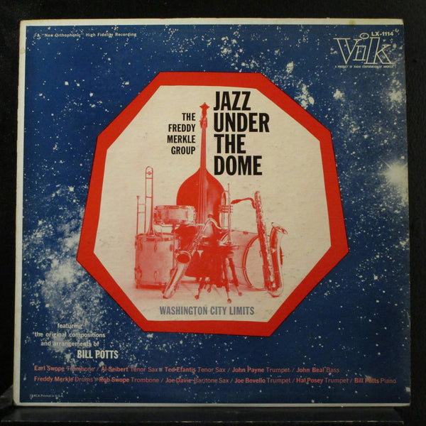 The Freddy Merkle Group - Jazz Under The Dome - VG+ (VG Cover) LP Record 1958 Vik Mono US Original Press Vinyl - Jazz - Shuga Records
