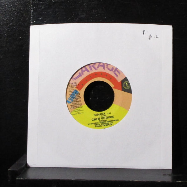 Gwen Guthrie - Padlock / Getting Hot 7" Mint- Vinyl 45 Garage ITG 72001 USA 1983 - Shuga Records