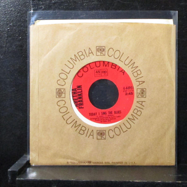 Aretha Franklin - Today I Sing The Blues / People 7" VG+ Vinyl 45 4-44951 1969 - Shuga Records