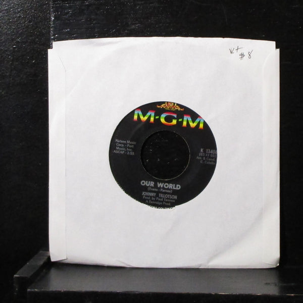 Johnny Tillotson - Our World / My Gidget 7" VG+ Vinyl 45 MGM K 13408 USA 1965 - Shuga Records
