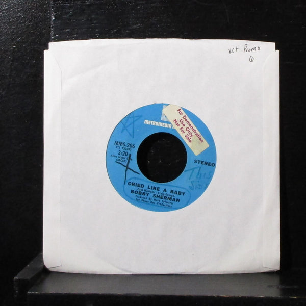 Bobby Sherman - Cried Like A Baby 7" VG+ Promo Vinyl 45 MMS-206 USA 1971 - Shuga Records