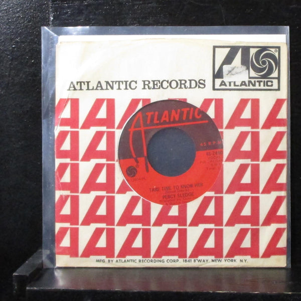 Percy Sledge - Take Time To Know Her 7" VG+ Vinyl 45 Atlantic 45-2490 USA 1968 - Shuga Records