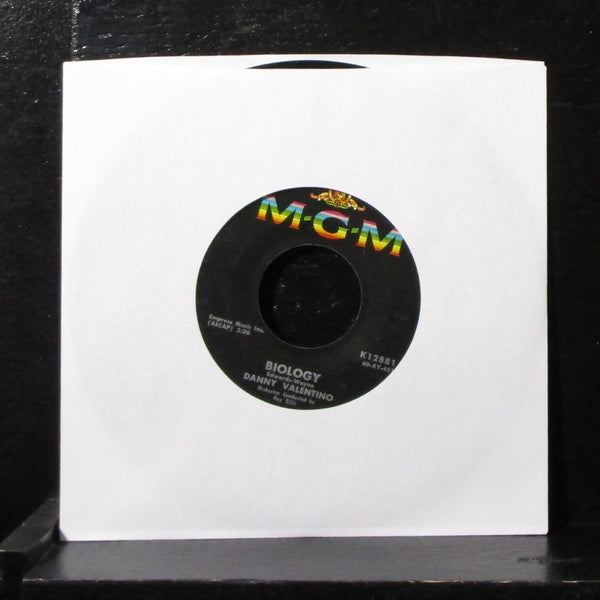 Danny Valentino - Biology / A Million Tears 7" VG+ Vinyl 45 MGM K12881 USA 1960 - Shuga Records