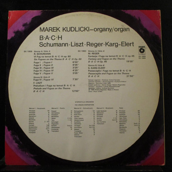 Marek Kudlicki - Organy 2 LP Mint- SX 1959 Poland 1985 Vinyl Record - Shuga Records