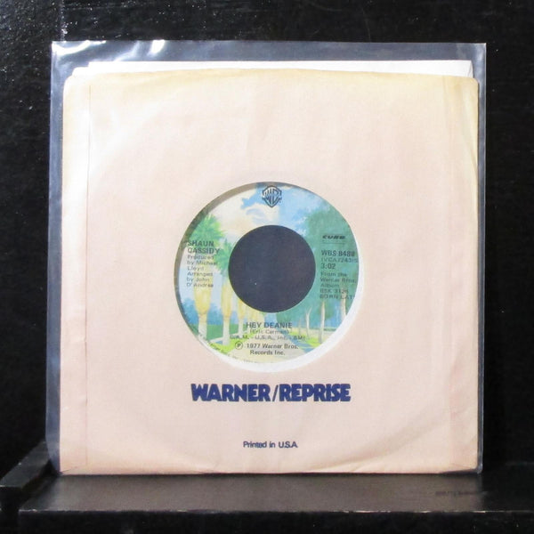 Shaun Cassidy - Hey Deanie / Strange Sensation 7" Mint- Vinyl 45 WBS 8488 USA - Shuga Records