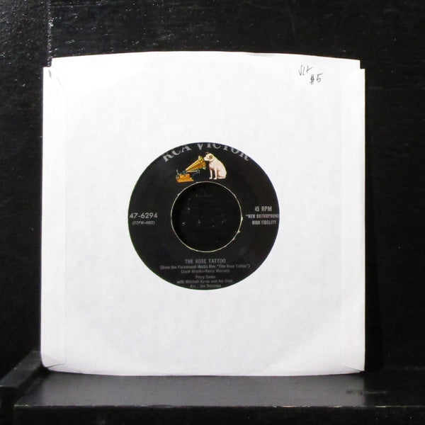 Perry Como - All At Once You Love Her / The Rose Tattoo 7" VG+ Vinyl 45 47-6294 - Shuga Records