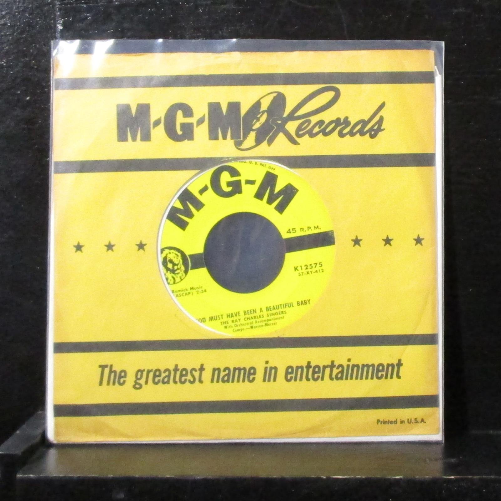 Ray Charles Singers - You Must Have Been A Beautiful Baby 7" VG+ Vinyl 45 K12575 - Shuga Records