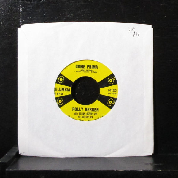 Polly Bergen - Come Prima (For The First Time) 7" VG+ Vinyl 45 Columbia 4-41275 - Shuga Records
