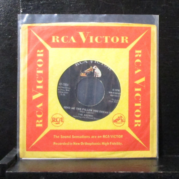 The Browns - Send Me The Pillow You Dream On 7" Mint- Vinyl 45 RCA 47-7804 1961 - Shuga Records