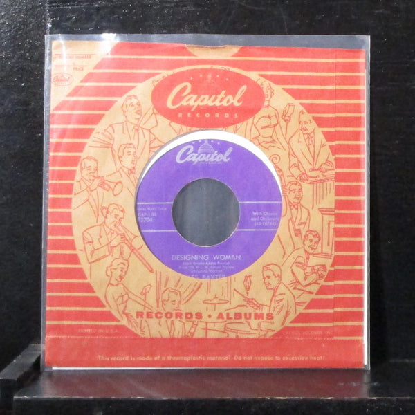 Les Baxter - Designing Woman / Blue Echo 7" VG+ Vinyl 45 Capitol F3704 USA 1957 - Shuga Records