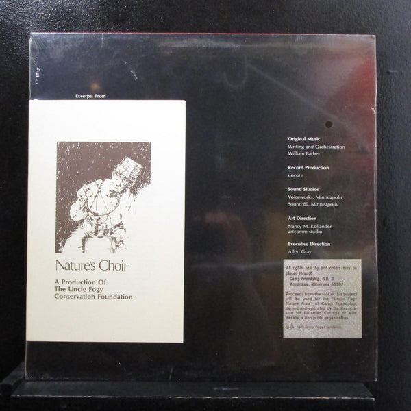 William Barber, Various - Nature's Choir LP New Sealed F-313 Vinyl Record w/Book - Shuga Records