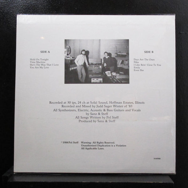 Sanz & Steff - Time Machine New LP Record 1985 Self Released USA Vinyl - Rock / AOR / Synth - Shuga Records