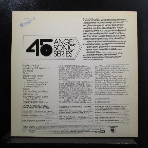 Mozart, Albinoni, Pachelbel, Marriner - Eine Kleine Nachtmusik LP VG+ SS 1-45023 - Shuga Records