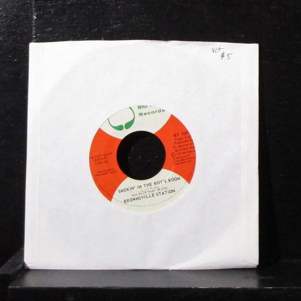 Brownsville Station - Smokin' In The Boy's Room 7" VG+ Vinyl 45 BT 16011 USA - Shuga Records