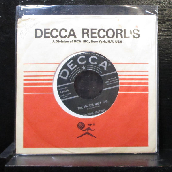 Wilburn Brothers - Till I'm The Only One / Cry Baby Cry 7" VG Vinyl 45 9-30686 - Shuga Records