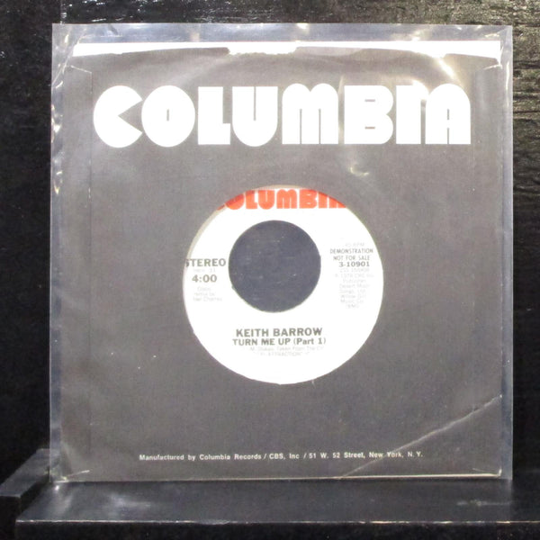 Keith Barrow - Turn Me Up (Part 1) 7" Mint- Promo Vinyl 45 Columbia 3-10901 USA - Shuga Records