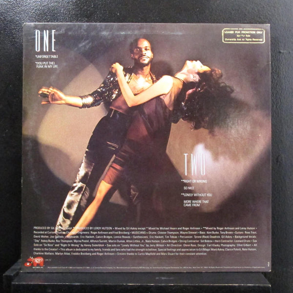 Leroy Hutson - Unforgettable LP Mint- RS-1-3062 White Promo 1979 Vinyl Record - Shuga Records