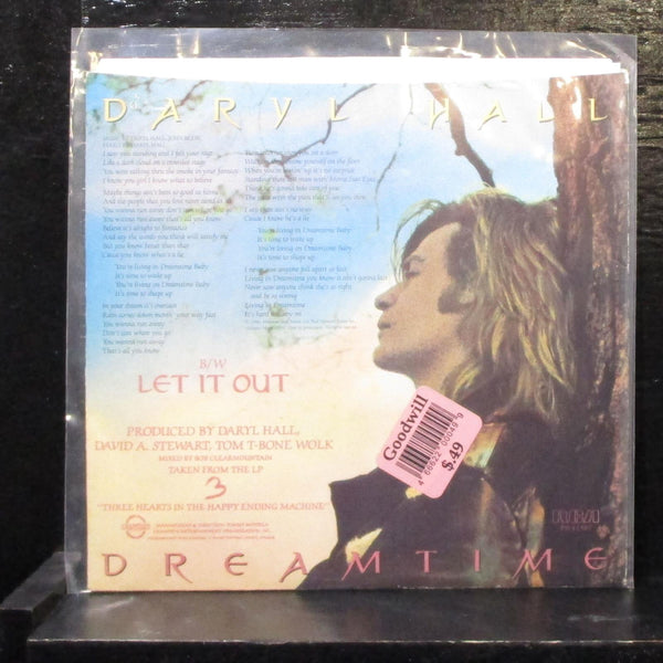 Daryl Hall - Dreamtime / Let It Out 7" VG+ Vinyl 45 RCA PB-14387 USA 1986 - Shuga Records