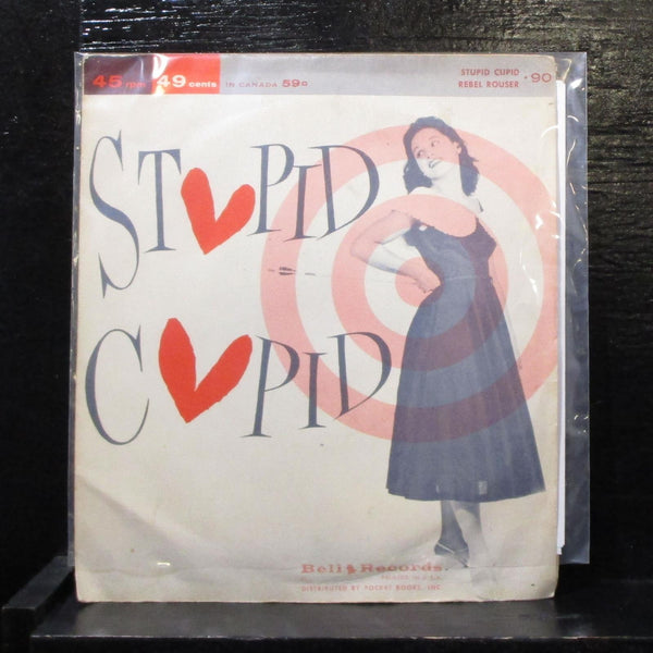 Sam Horn / Elise Britten - Rebel Rouser / Stupid Cupid 7" VG+ Vinyl 45 Bell 90 - Shuga Records