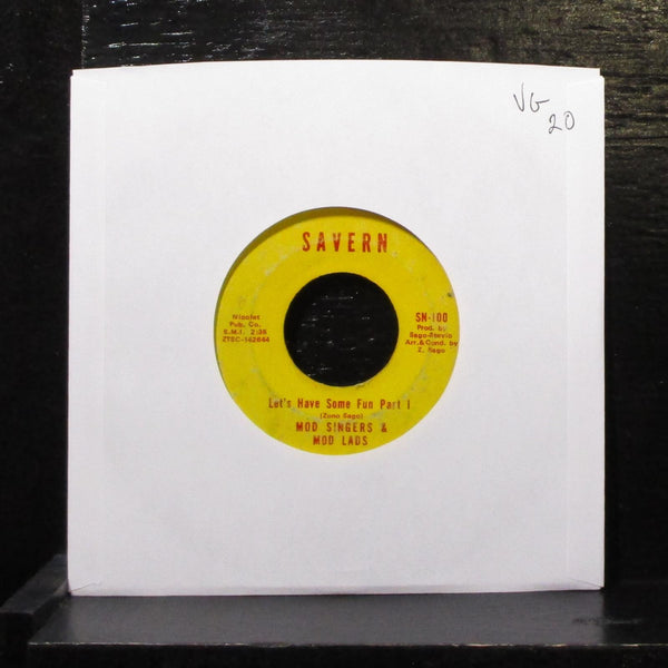 Mod Singers & Mod Lads - Let's Have Some Fun / Fun Time 7" VG Vinyl 45 SN-100 - Shuga Records