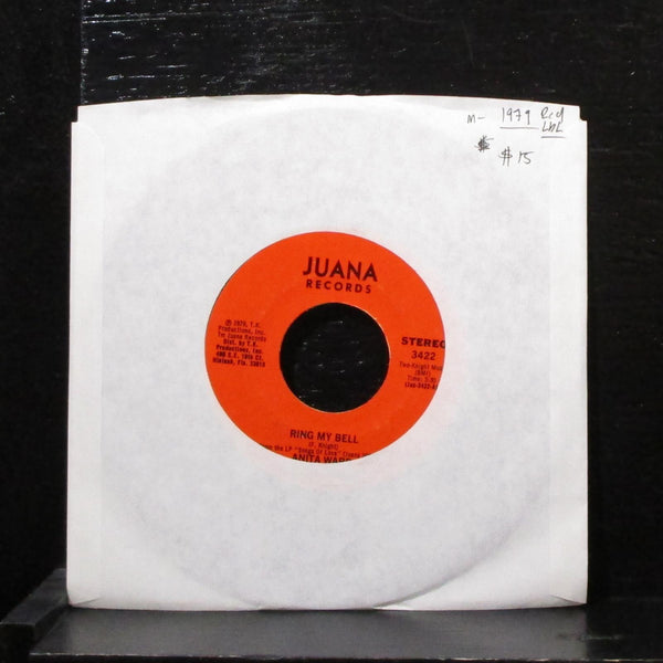 Anita Ward - Ring My Bell 7" Mint- Vinyl 45 Juana 3422 USA 1979 red label - Shuga Records