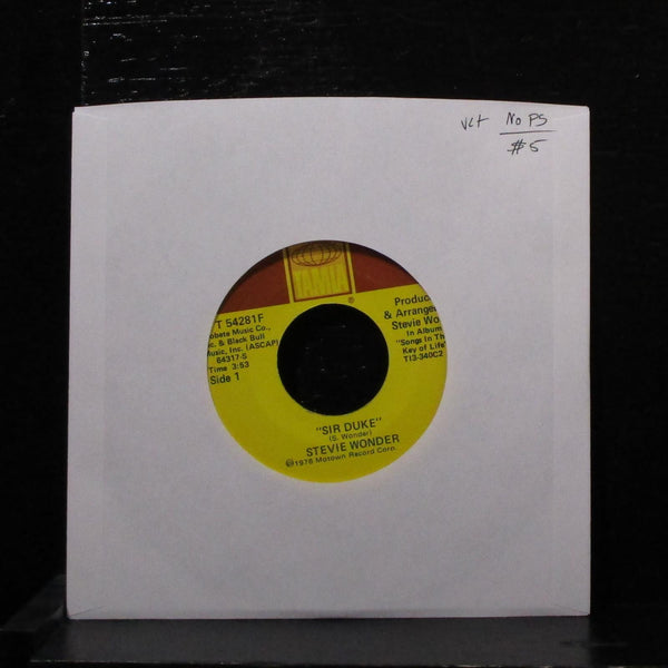 Stevie Wonder - Sir Duke / He's Misstra Know-It-All 7" VG+ Vinyl 45 T 54281F USA - Shuga Records