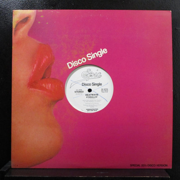 Heatwave - Eyeballin' 12" VG+ 28-50724 Epic White Promo 1979 USA Vinyl Record - Shuga Records