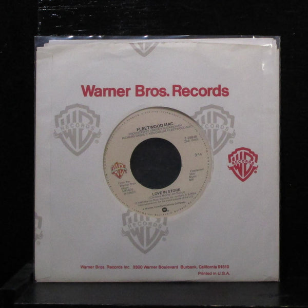 Fleetwood Mac - Love In Store / Can't Go Back 7" VG+ Vinyl 45 WB 7-29848 USA - Shuga Records