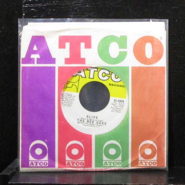 The Bee Gees - Alive / Paper Mache 7" VG+ Vinyl 45 ATCO 45-6909 USA 1972 - Shuga Records