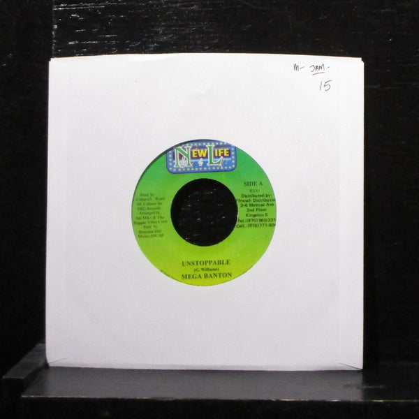 Mega Banton - Unstoppable / Money Maker Rhythm 7" Mint- Vinyl 45 RV41 Jamaica - Shuga Records