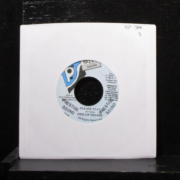 Phillip Fraser - Please Stay 7" VG+ Vinyl 45 Razor Sound Jamaica - Shuga Records
