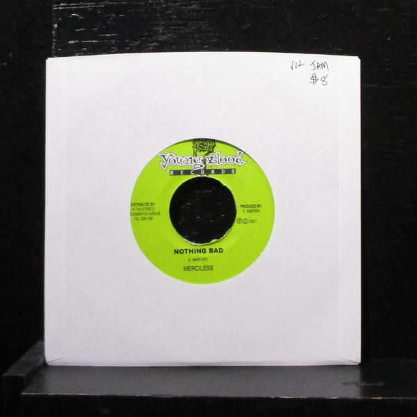 Merciless / Patchy - Nothing Bad / Hot So 7" VG+ Vinyl 45 Young Blood 2001 - Shuga Records