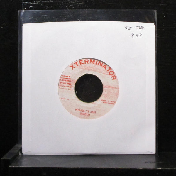 Sizzla - Praise Ye Jah 7" VG+ Vinyl 45 Xterminator Jamaica 1996 - Shuga Records