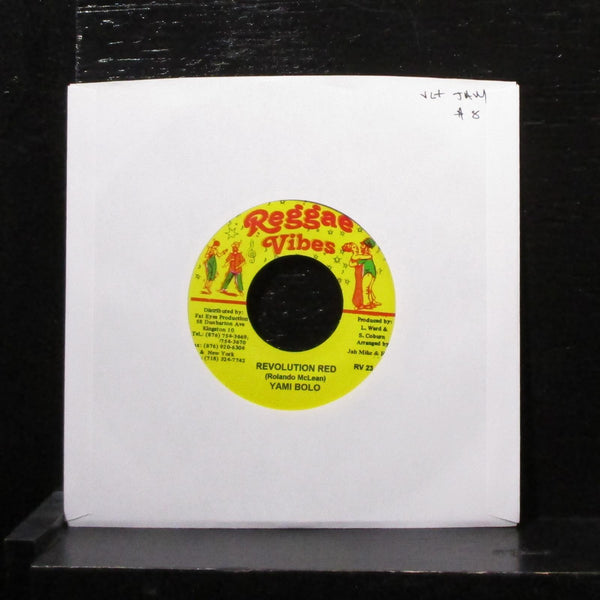 Yami Bolo - Revolution Red 7" VG+ Vinyl 45 Reggae Vibes RV 23 Jamaica - Shuga Records