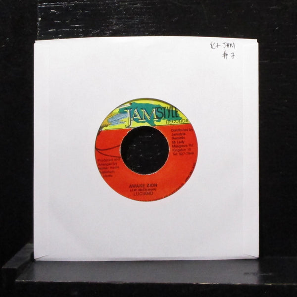 Luciano - Awake Zion 7" VG+ Vinyl 45 Jamstyle Records Jamaica - Shuga Records