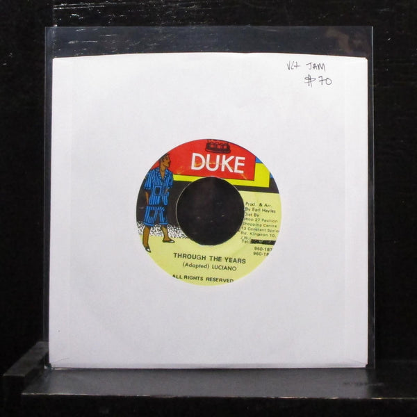 Luciano - Through The Years 7" VG+ Vinyl 45 Duke Records Jamaica - Shuga Records