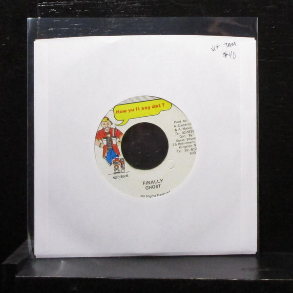 Ghost - Finally 7" VG+ Vinyl 45 How Yu Fi Sey Dat ? Jamaica - Shuga Records