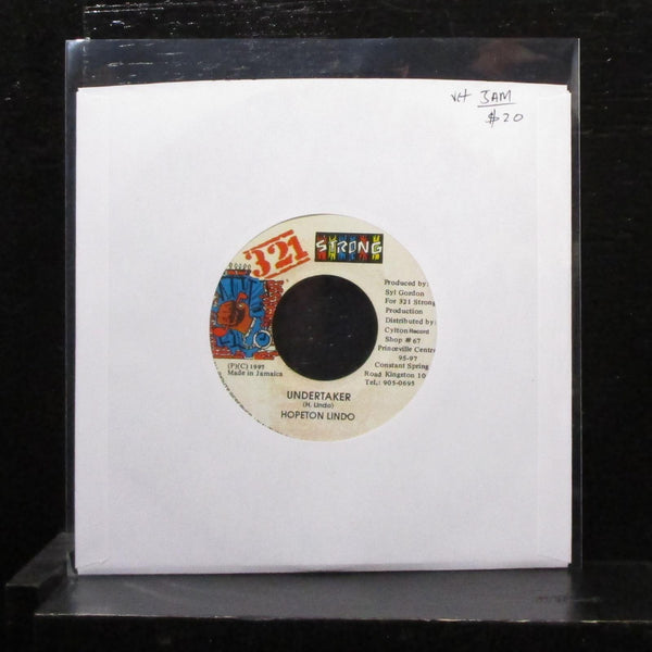 Hopeton Lindo - Territory / Undertaker 7" VG+ Vinyl 45 321 Strong Jamaica - Shuga Records