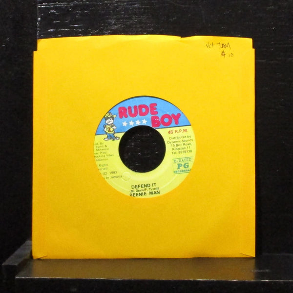 Beenie Man - Defend It 7" VG+ Vinyl 45 Rude Boy Jamaica 1993 - Shuga Records