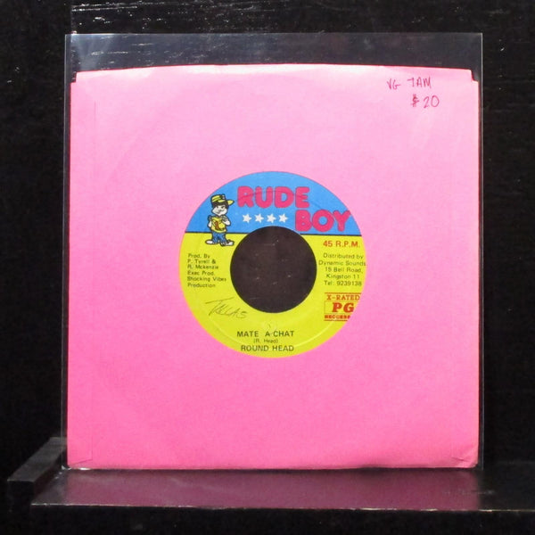 Round Head - Mate A Chat 7" VG Vinyl 45 Rude Boy Jamaica - Shuga Records