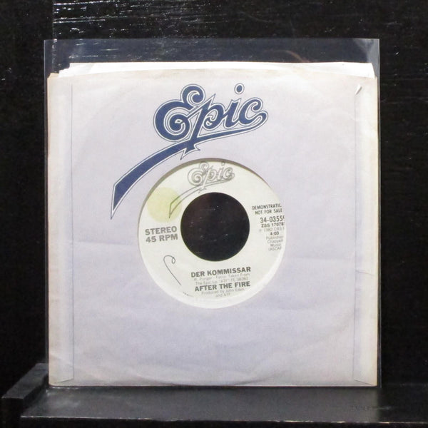 After The Fire - Der Kommissar 7" Mint- Promo Vinyl 45 Epic 34-03559 USA 1982 - Shuga Records