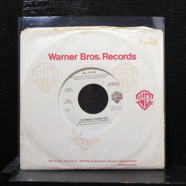 a-ha - I've Been Losing You 7" Mint- Promo Vinyl 45 WB 7-28594-DJ USA 1986 - Shuga Records