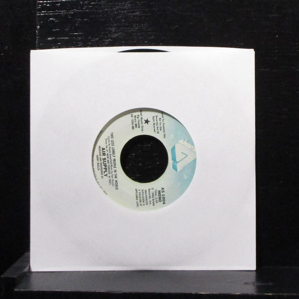 Air Supply - Two Less Lonely People In The World 7" Mint- Promo Vinyl 45 AS 1004 - Shuga Records