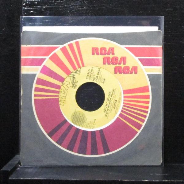 Alisha - Into My Secret 7" Minto Promo Vinyl 45 RCA 5278-7-RAA USA 1987 - Shuga Records