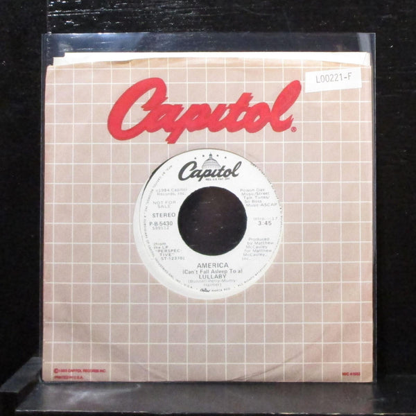 America - Lullaby 7" Mint- Promo Vinyl 45 Capitol P-B-5430 USA 1984 - Shuga Records