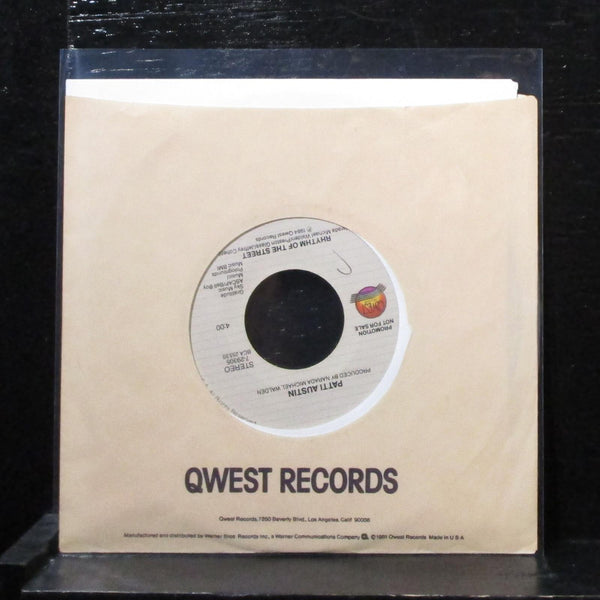 Pattie Austin - Rhythm Of The Street 7" Mint- Promo Vinyl 45 Qwest 7-29305 USA - Shuga Records